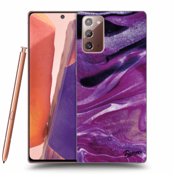 Θήκη για Samsung Galaxy Note 20 - Purple glitter