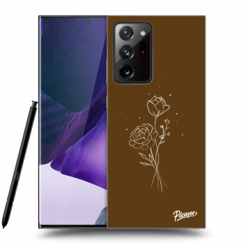 Θήκη για Samsung Galaxy Note 20 Ultra - Brown flowers