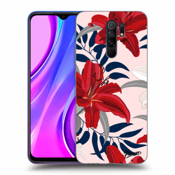 Θήκη για Xiaomi Redmi 9 - Red Lily