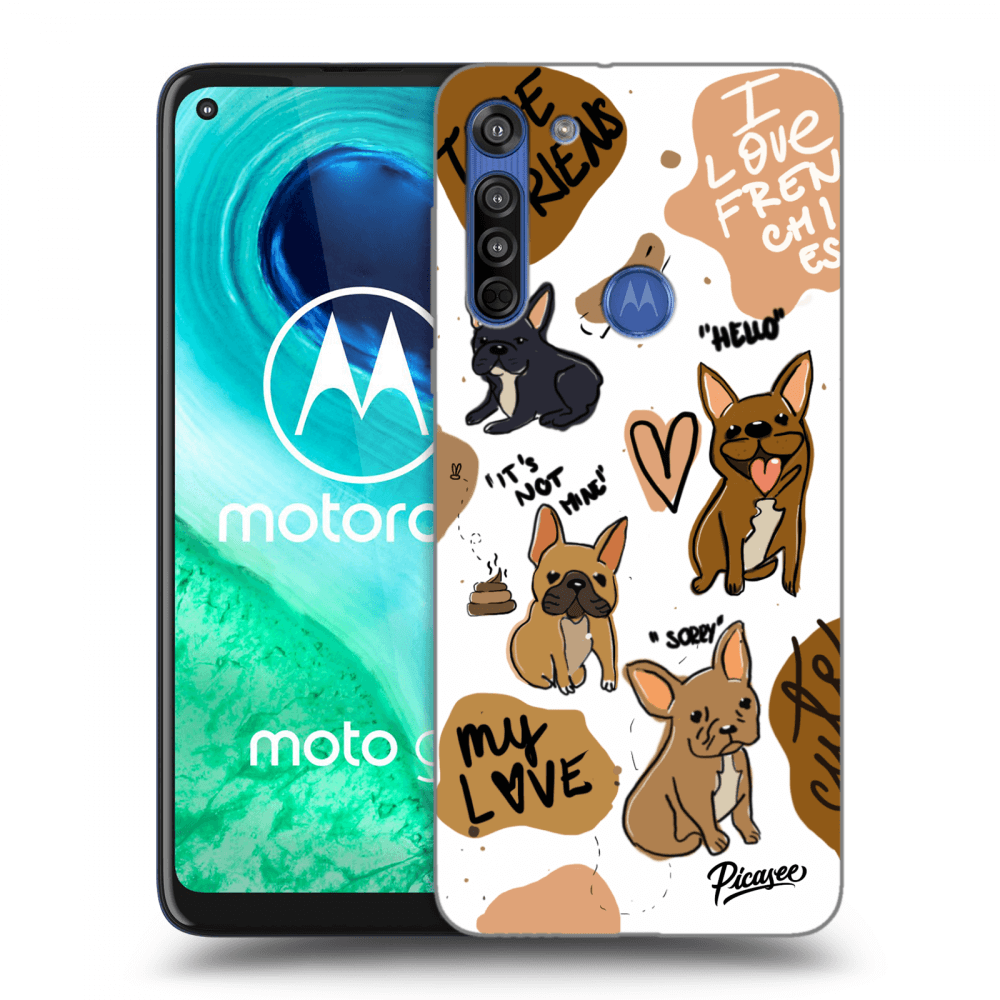 Picasee διαφανής θήκη σιλικόνης Motorola Moto G8 - Frenchies