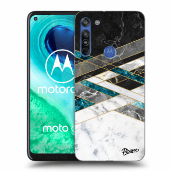 Θήκη για Motorola Moto G8 - Black & White geometry