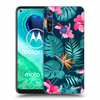 Θήκη για Motorola Moto G8 - Pink Monstera