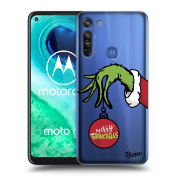 Picasee διαφανής θήκη σιλικόνης Motorola Moto G8 - Grinch