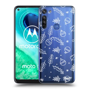 Picasee διαφανής θήκη σιλικόνης Motorola Moto G8 - Mistletoe