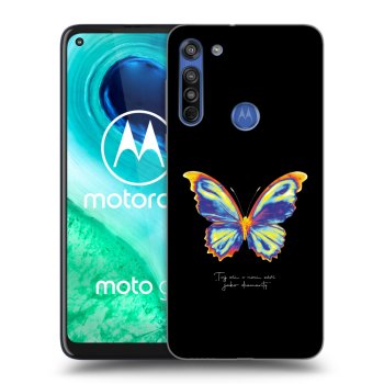 Picasee διαφανής θήκη σιλικόνης Motorola Moto G8 - Diamanty Black