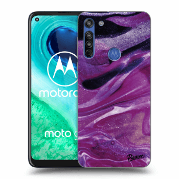 Θήκη για Motorola Moto G8 - Purple glitter