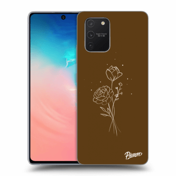 Θήκη για Samsung Galaxy S10 Lite - Brown flowers