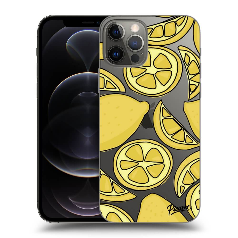 Picasee διαφανής θήκη σιλικόνης Apple iPhone 12 Pro - Lemon