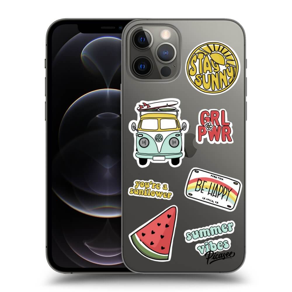 Picasee διαφανής θήκη σιλικόνης Apple iPhone 12 Pro - Summer