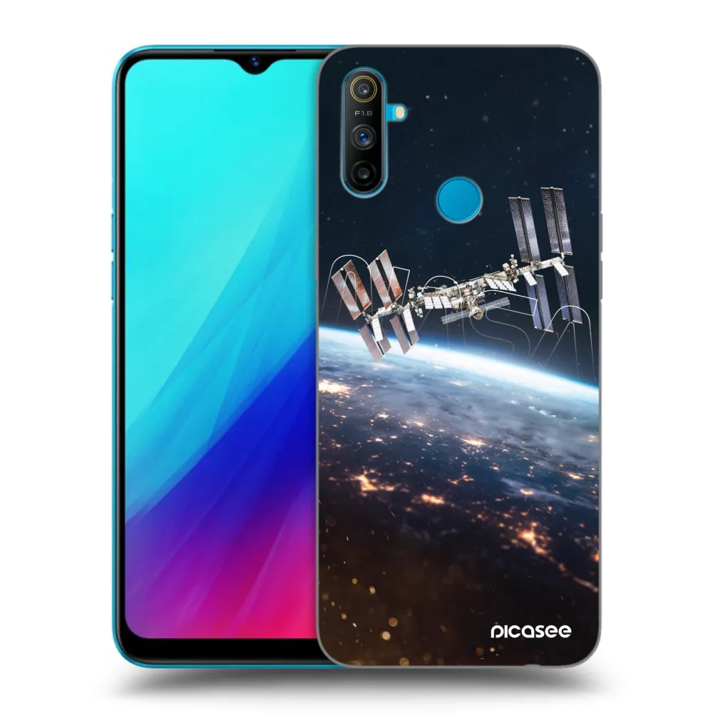 Picasee Μαύρη θήκη σιλικόνης για Realme C3 - Station