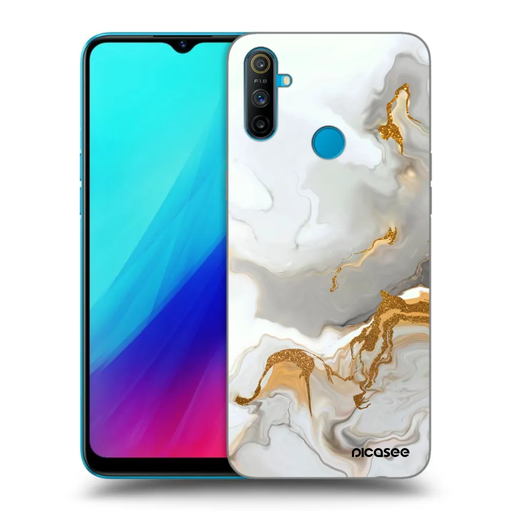 Picasee Μαύρη θήκη σιλικόνης για Realme C3 - Her
