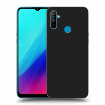 Picasee Μαύρη θήκη σιλικόνης για Realme C3 - Clear