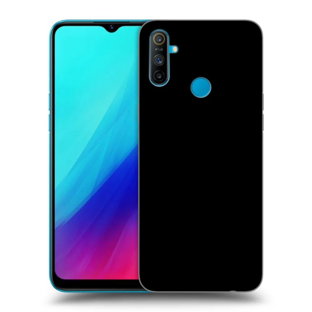 Picasee Μαύρη θήκη σιλικόνης για Realme C3 - Picasee - new logo - black