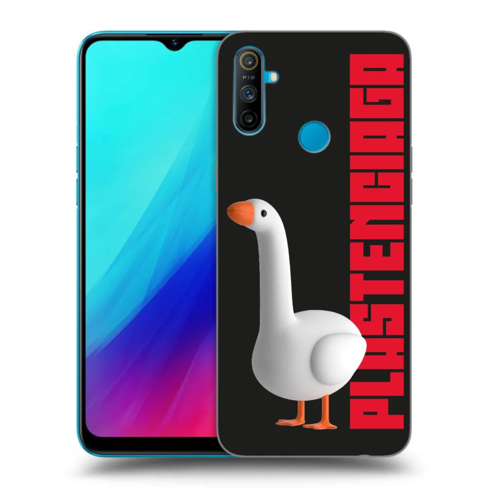 Picasee Μαύρη θήκη σιλικόνης για Realme C3 - Kiky Ricky