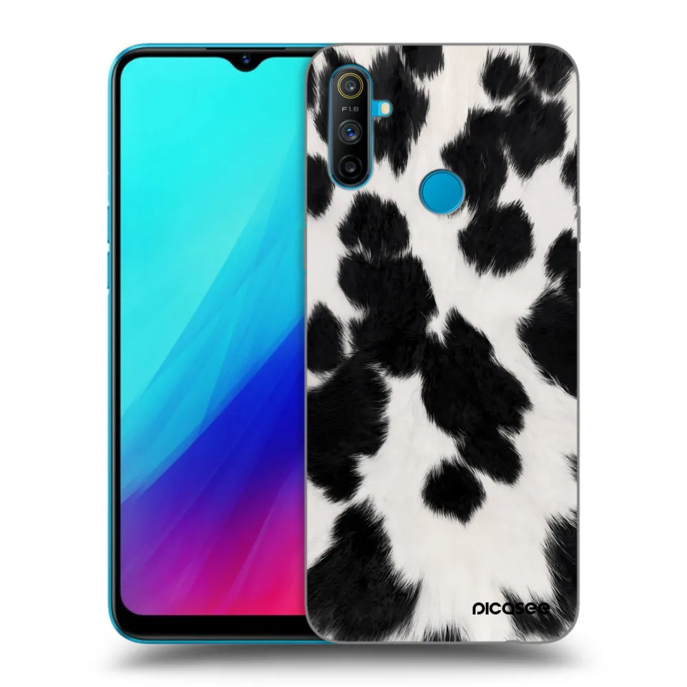 Picasee Μαύρη θήκη σιλικόνης για Realme C3 - Black Moo