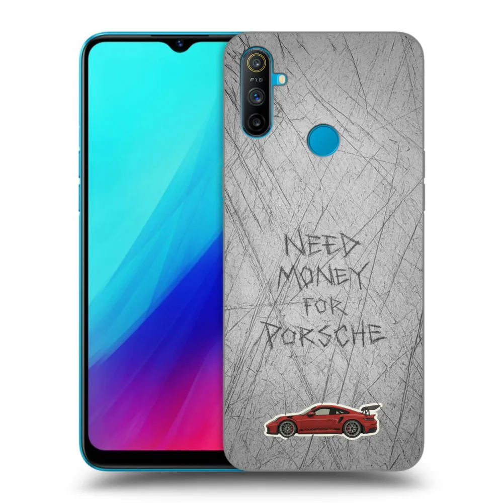 Picasee Μαύρη θήκη σιλικόνης για Realme C3 - Garage Scratch