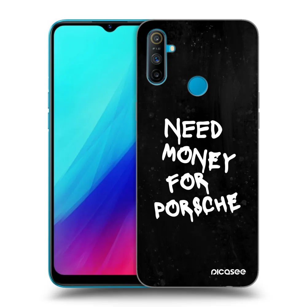 Picasee Μαύρη θήκη σιλικόνης για Realme C3 - Black Dollar