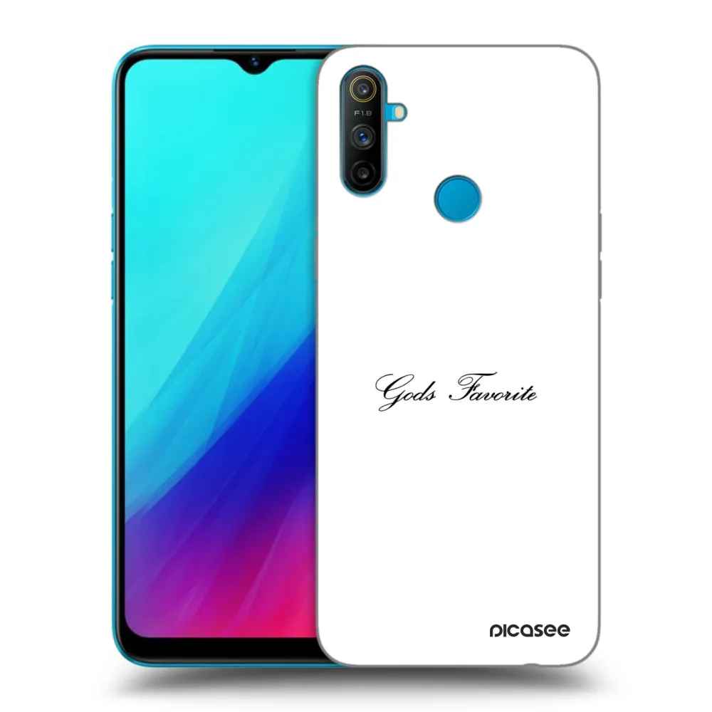 Picasee Μαύρη θήκη σιλικόνης για Realme C3 - Gods Favorite
