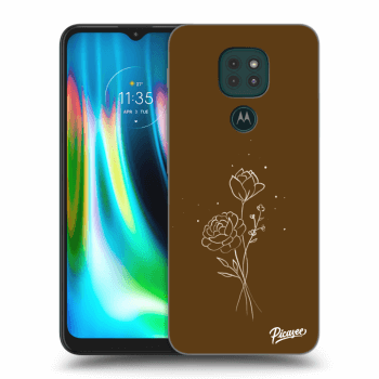 Θήκη για Motorola Moto G9 Play - Brown flowers