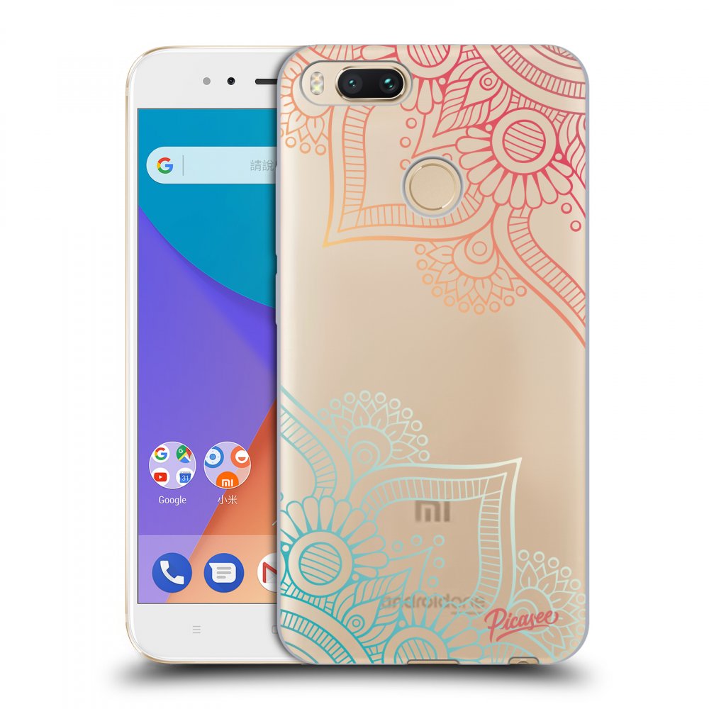 Picasee διαφανής θήκη σιλικόνης Xiaomi Mi A1 Global - Flowers pattern