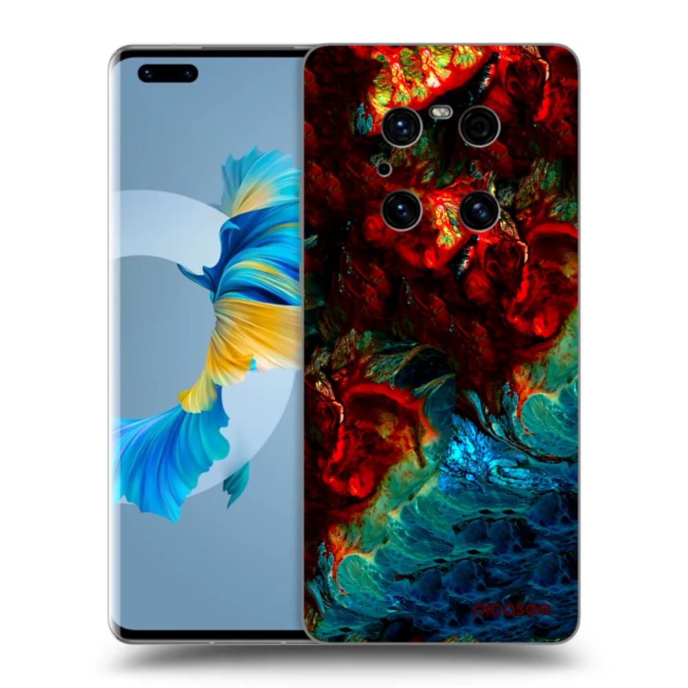Picasee Μαύρη θήκη σιλικόνης για Huawei Mate 40 Pro - Universe