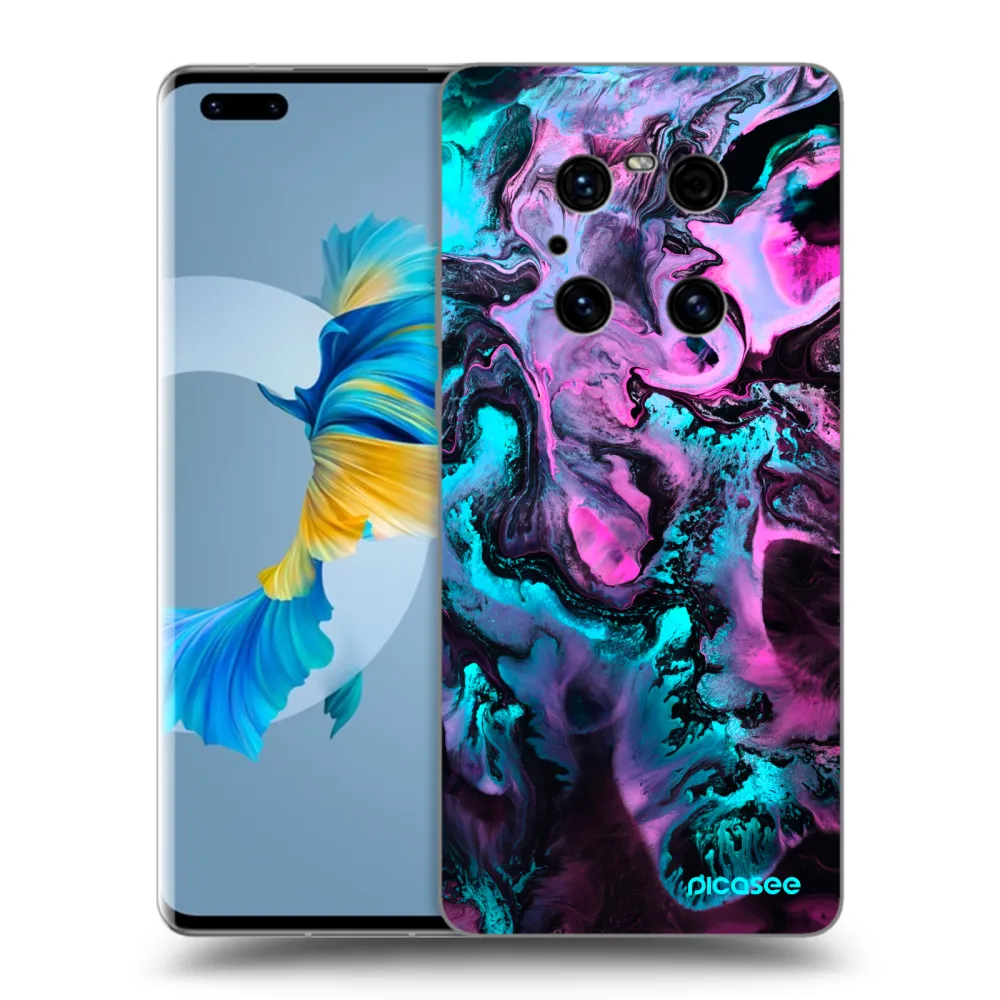 Picasee Μαύρη θήκη σιλικόνης για Huawei Mate 40 Pro - Lean