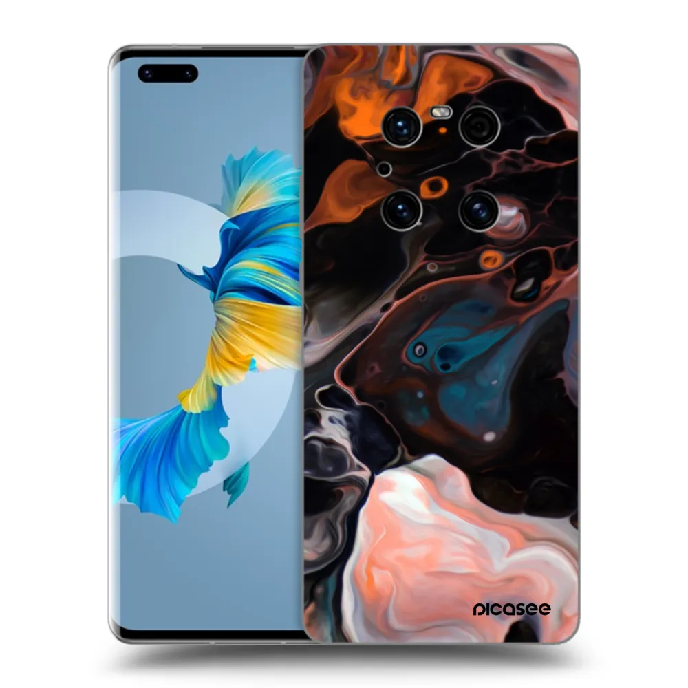 Picasee Μαύρη θήκη σιλικόνης για Huawei Mate 40 Pro - Cream