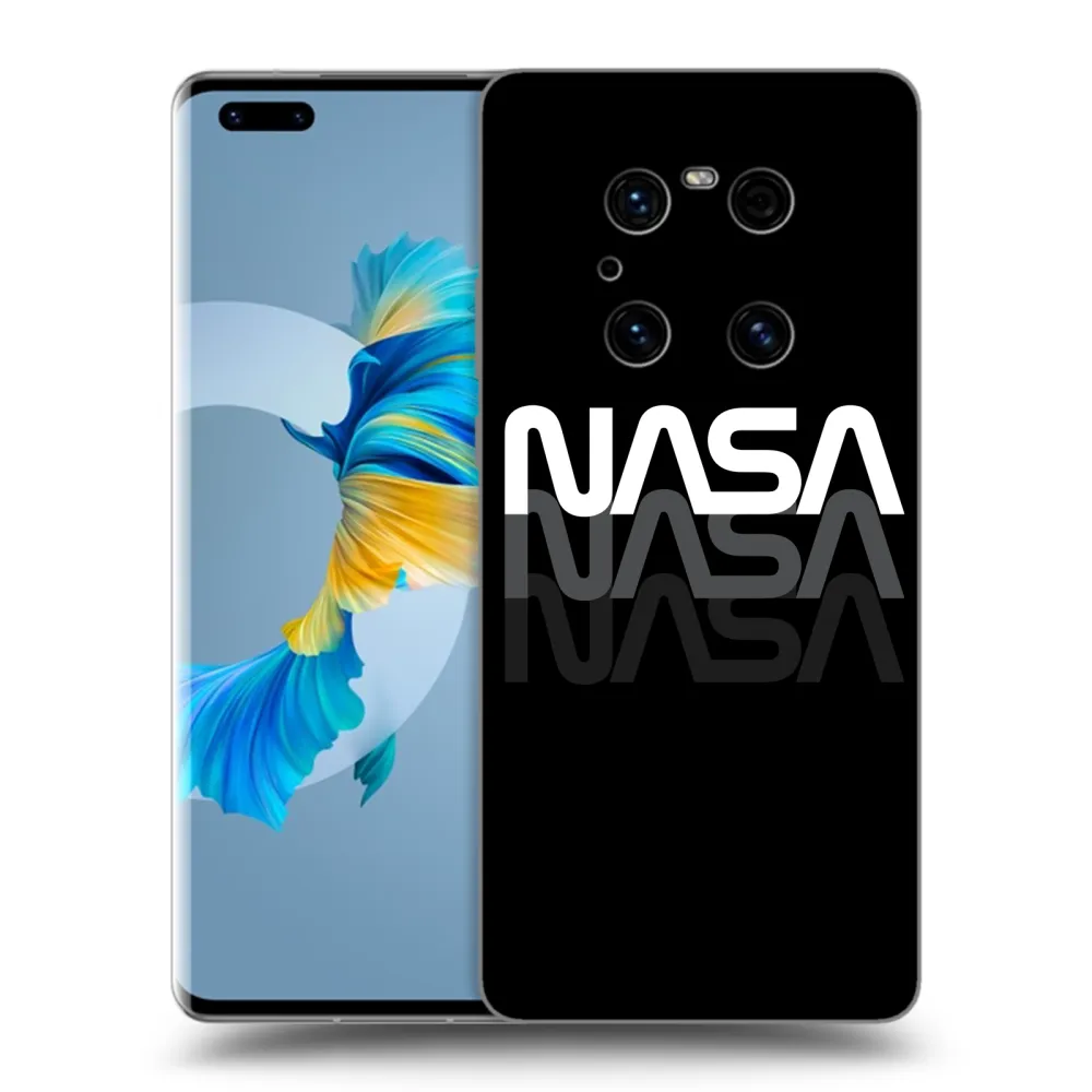 Picasee Μαύρη θήκη σιλικόνης για Huawei Mate 40 Pro - NASA Triple