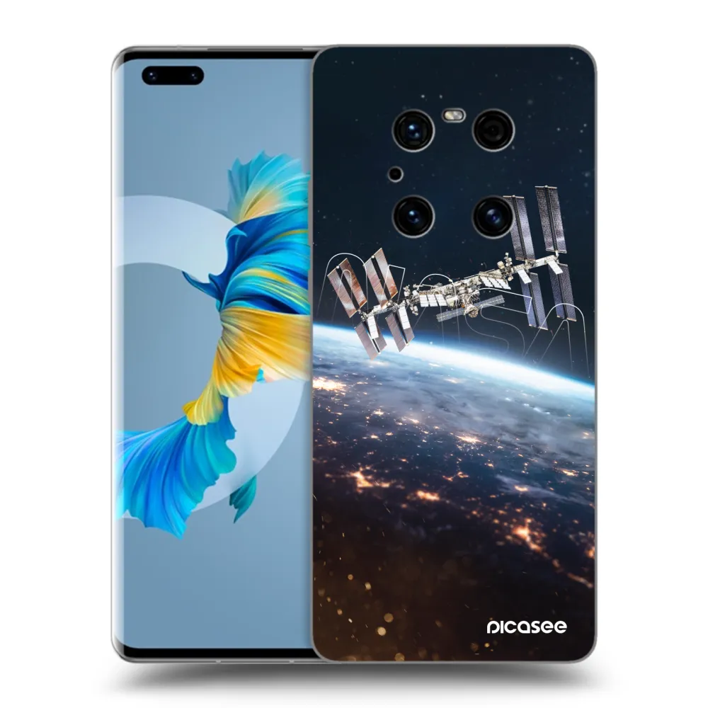 Picasee Μαύρη θήκη σιλικόνης για Huawei Mate 40 Pro - Station