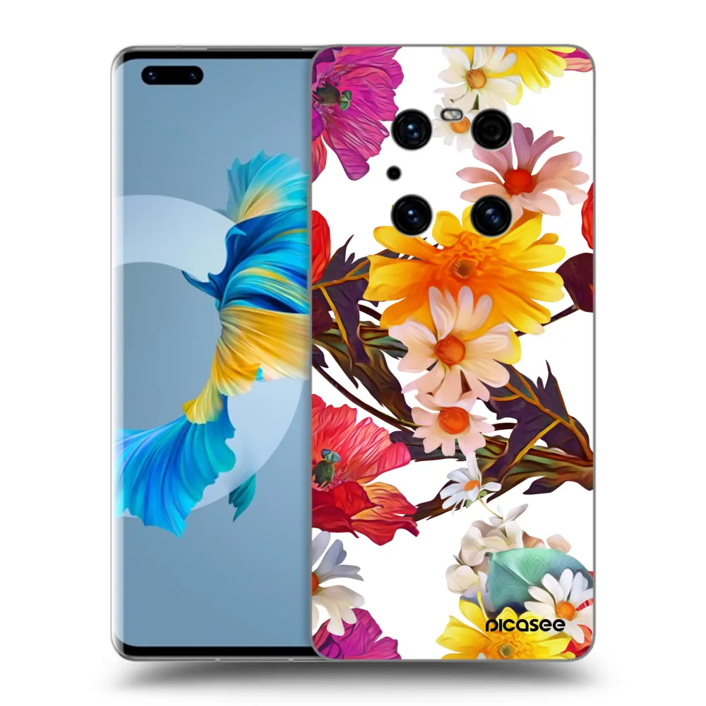 Picasee Μαύρη θήκη σιλικόνης για Huawei Mate 40 Pro - Meadow