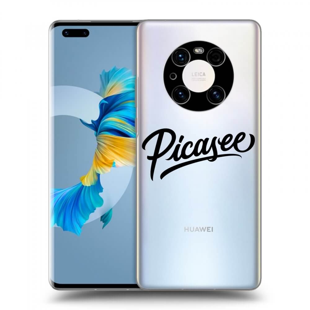 Picasee διαφανής θήκη σιλικόνης Huawei Mate 40 Pro - Picasee - old logo - black