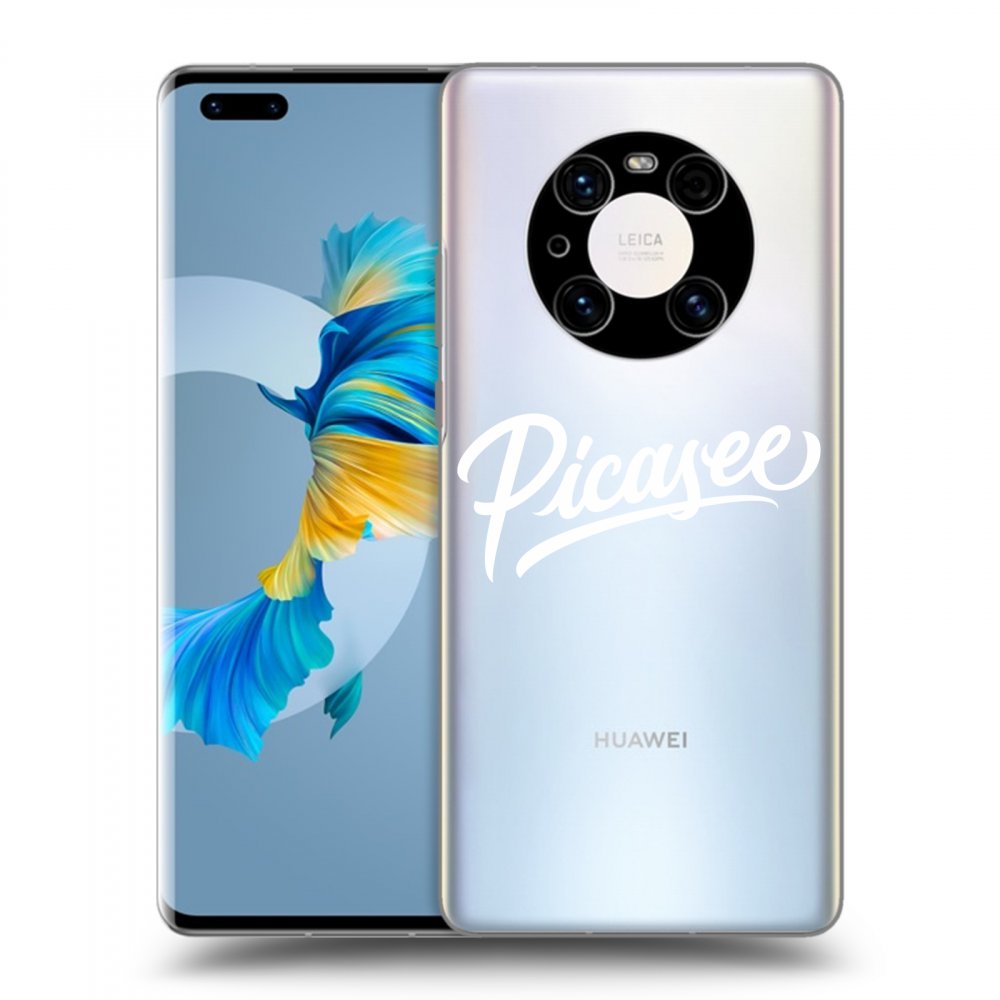 Picasee διαφανής θήκη σιλικόνης Huawei Mate 40 Pro - Picasee - old logo - white