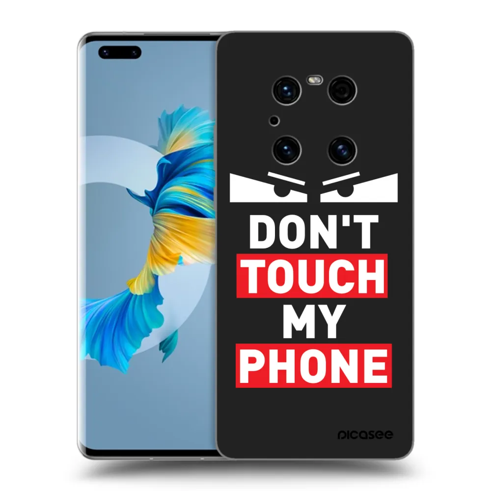Picasee Μαύρη θήκη σιλικόνης για Huawei Mate 40 Pro - Shadow Eye - Transparent
