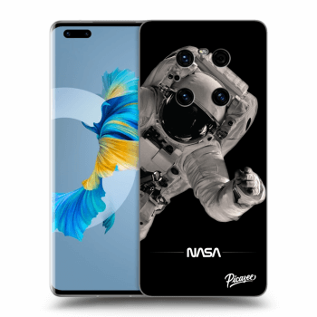 Picasee Μαύρη θήκη σιλικόνης για Huawei Mate 40 Pro - Astronaut Big