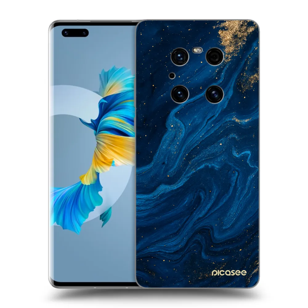 Picasee Μαύρη θήκη σιλικόνης για Huawei Mate 40 Pro - Blue