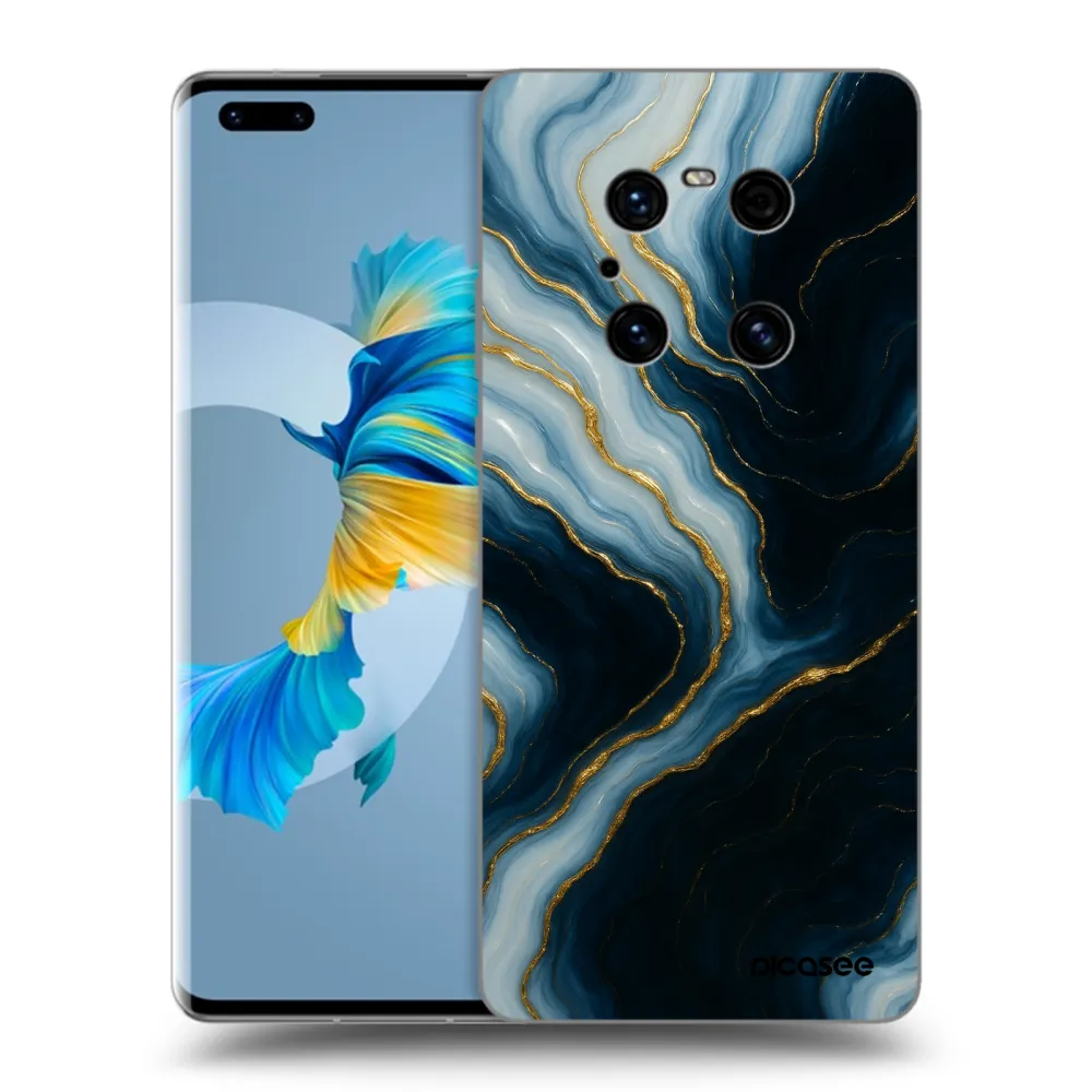 Picasee Μαύρη θήκη σιλικόνης για Huawei Mate 40 Pro - Luna