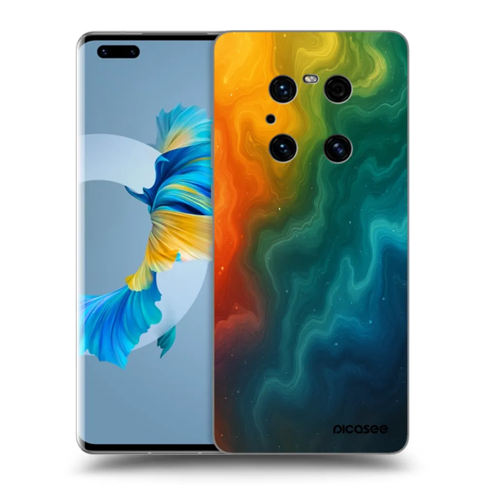 Picasee Μαύρη θήκη σιλικόνης για Huawei Mate 40 Pro - Solar