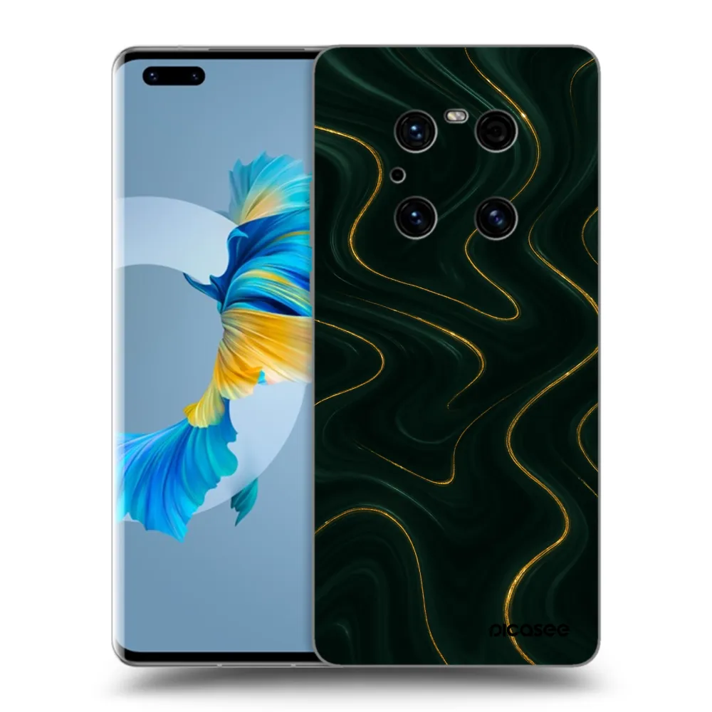Picasee Μαύρη θήκη σιλικόνης για Huawei Mate 40 Pro - Vawes
