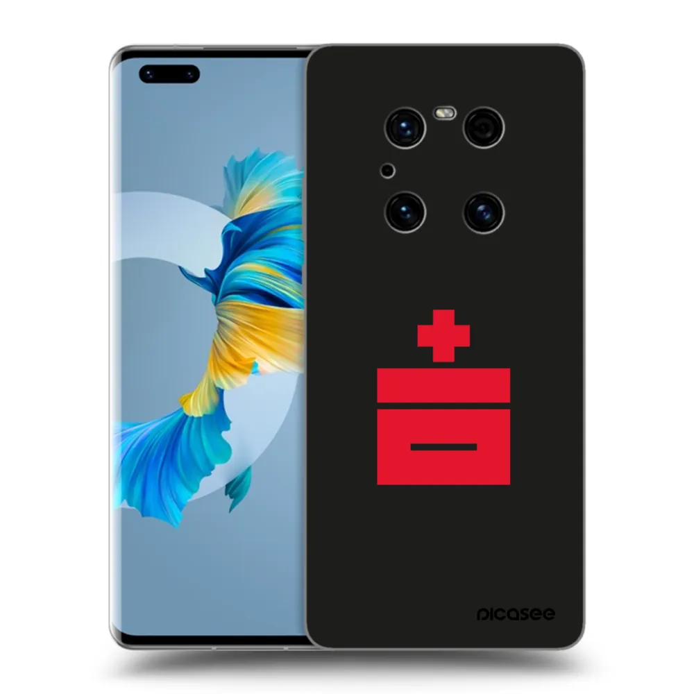 Picasee Μαύρη θήκη σιλικόνης για Huawei Mate 40 Pro - Le Plastenciaga