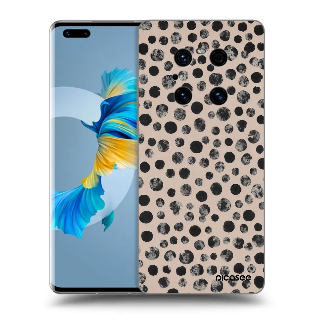 Picasee Μαύρη θήκη σιλικόνης για Huawei Mate 40 Pro - Dots