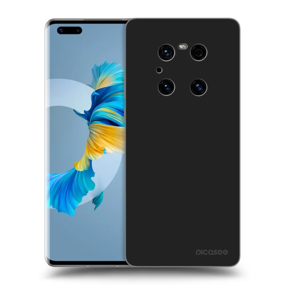 Picasee Μαύρη θήκη σιλικόνης για Huawei Mate 40 Pro - Clear