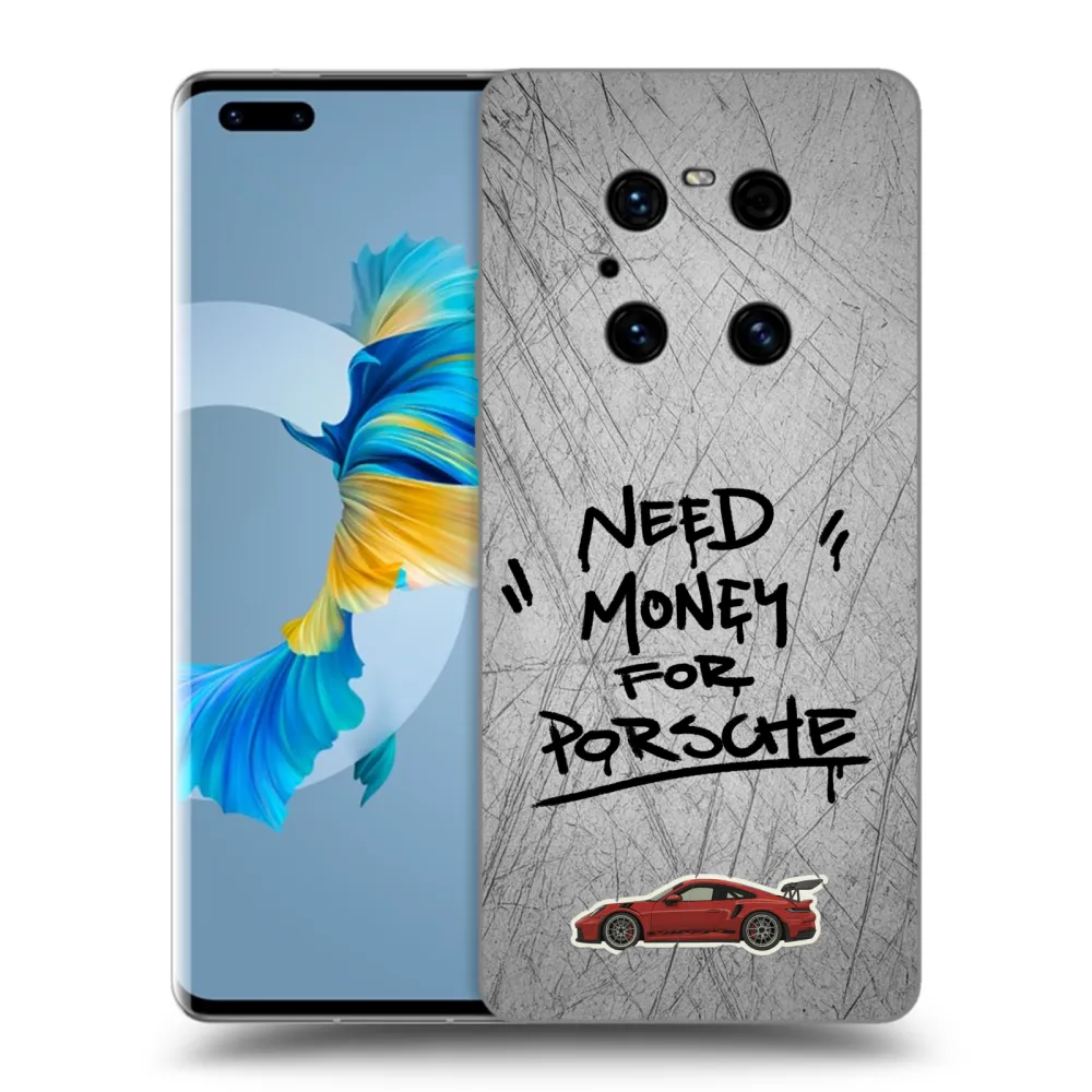 Picasee Μαύρη θήκη σιλικόνης για Huawei Mate 40 Pro - Grey Drift