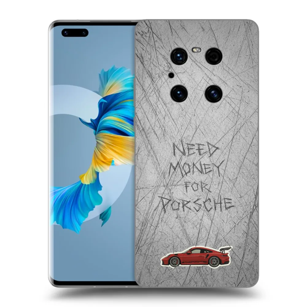 Picasee Μαύρη θήκη σιλικόνης για Huawei Mate 40 Pro - Garage Scratch