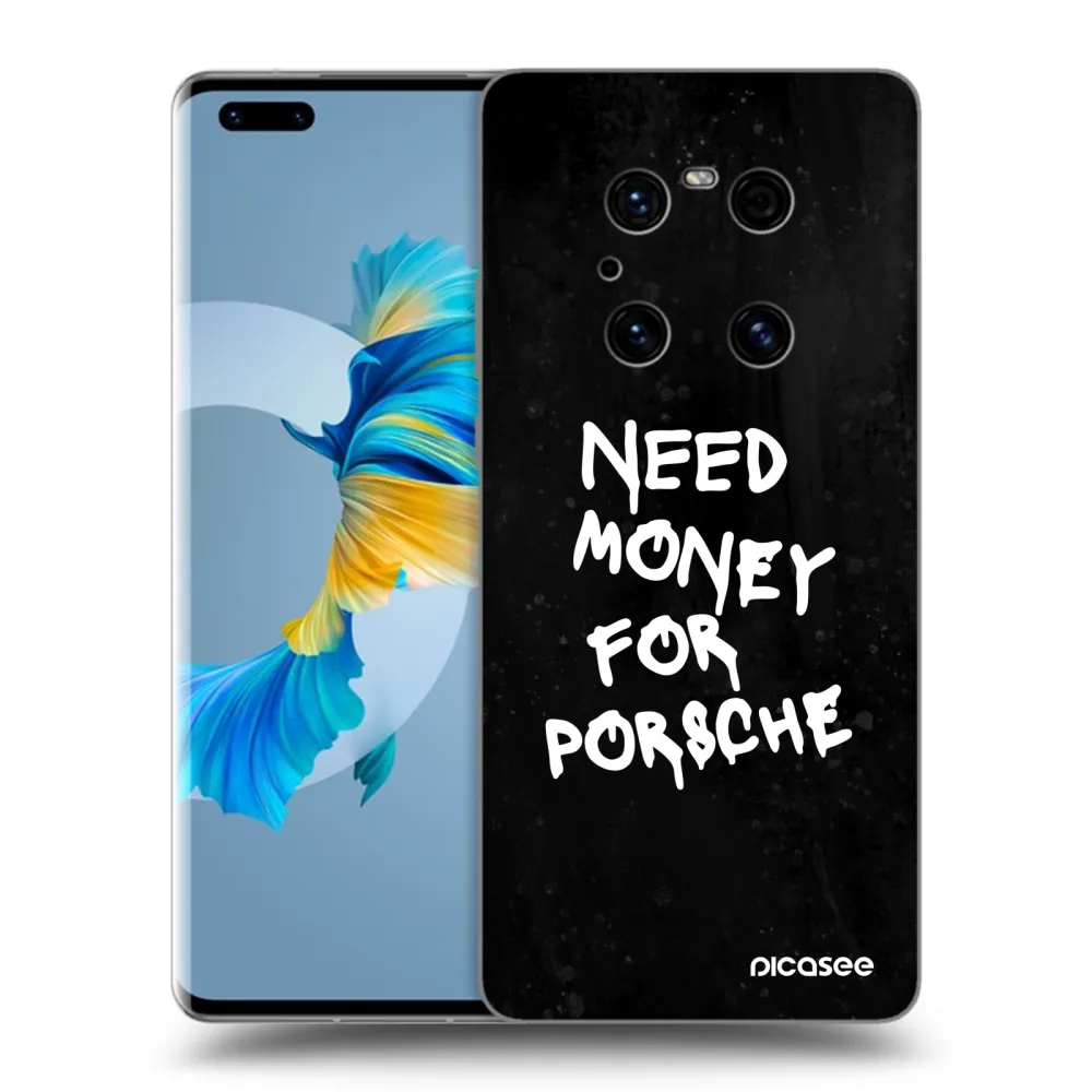 Picasee Μαύρη θήκη σιλικόνης για Huawei Mate 40 Pro - Black Dollar