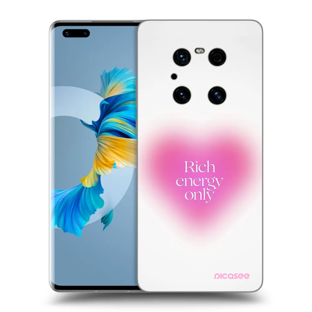 Picasee Μαύρη θήκη σιλικόνης για Huawei Mate 40 Pro - Rich Energy