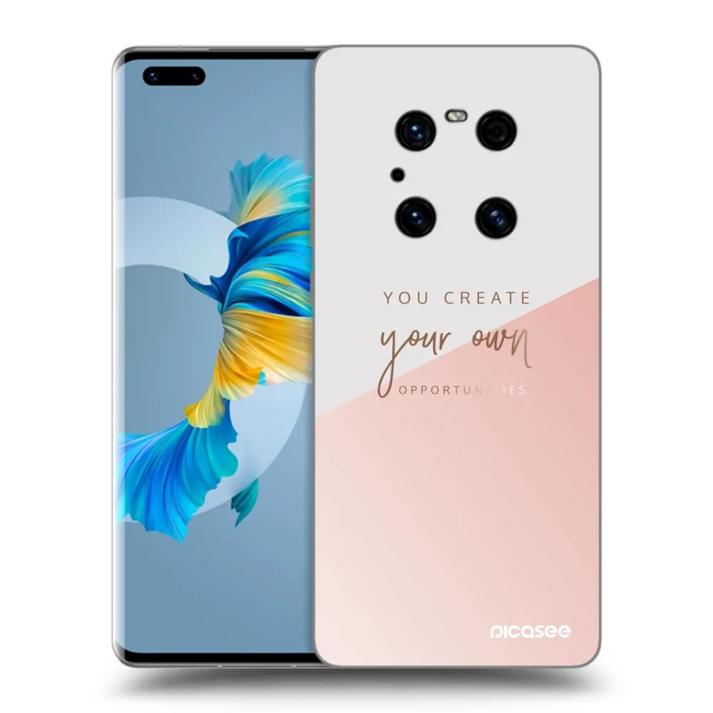 Picasee Μαύρη θήκη σιλικόνης για Huawei Mate 40 Pro - You create your own opportunities