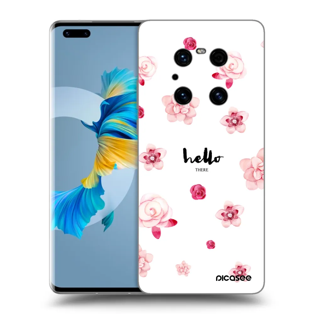 Picasee Μαύρη θήκη σιλικόνης για Huawei Mate 40 Pro - Hello there