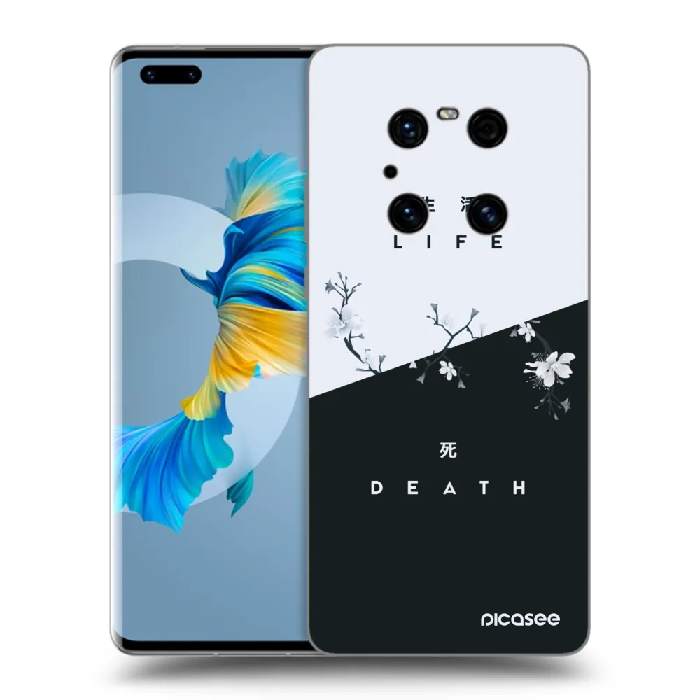 Picasee Μαύρη θήκη σιλικόνης για Huawei Mate 40 Pro - Life - Death