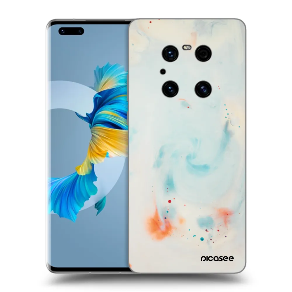 Picasee Μαύρη θήκη σιλικόνης για Huawei Mate 40 Pro - Splash