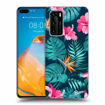 Θήκη για Huawei P40 - Pink Monstera